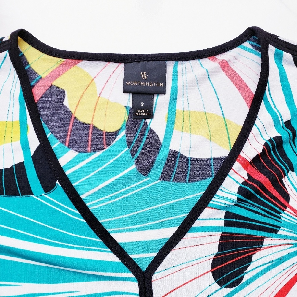 Multi-Color Sleeveless Top | Size Small - Picture 7 of 9